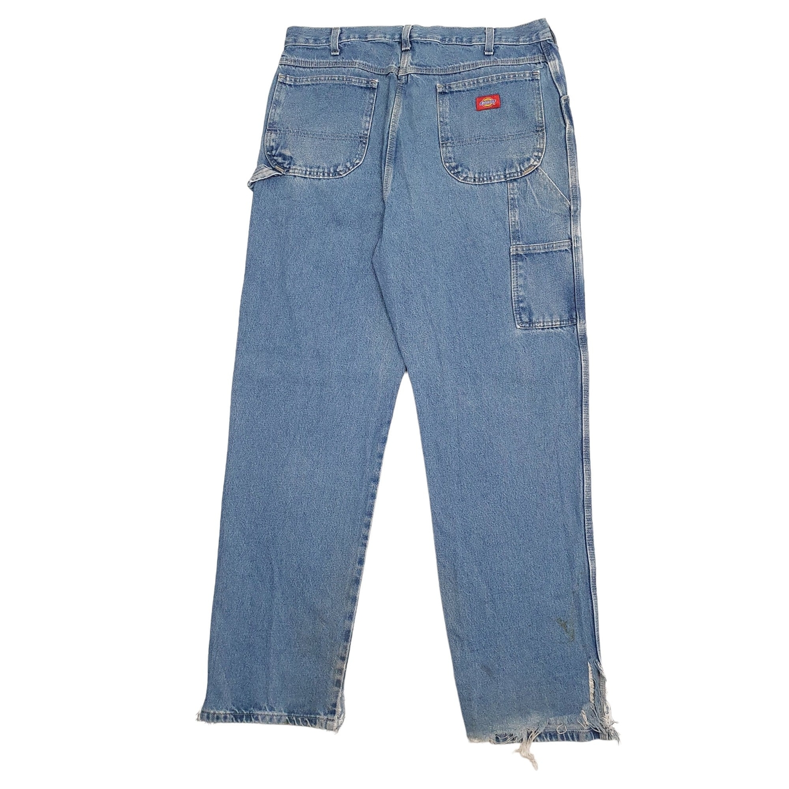 DICKIES Carpenter Workwear Trousers Cotton Blue Mens W38 L34 image 4