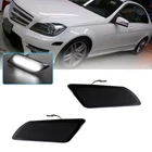 Front Side Bumper White LED Marker Lights For 12-14 Mercedes Benz C250 C300 C350