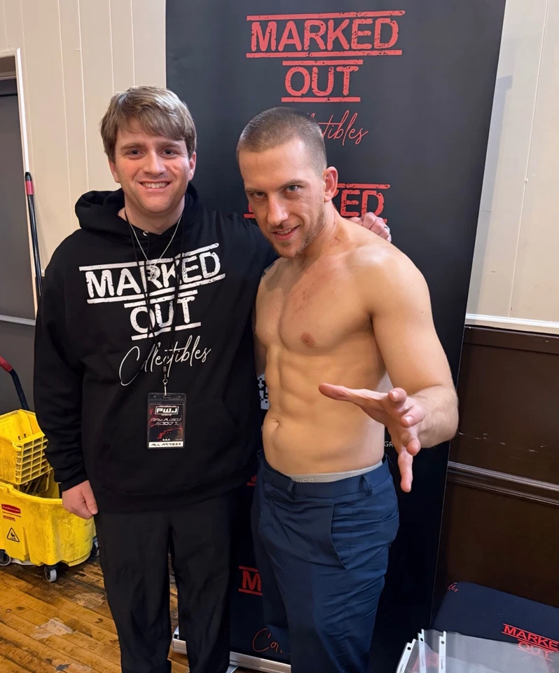 Charles Mason Firmado Metálico 8x10 Inscrito Prueba Promo WWE NXT EVOLVE AEW Foto 2 de 2