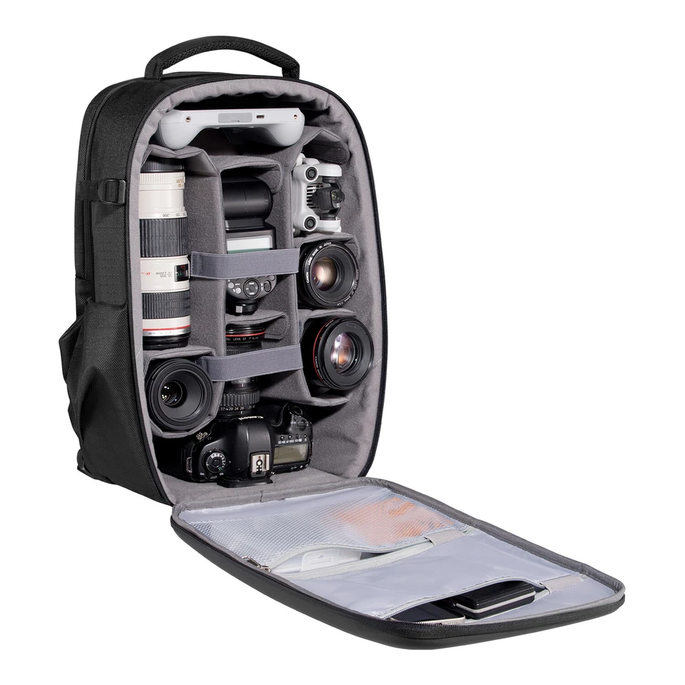 K&F Concept 22L Camera Backpack Hardshell DSLR Photography Waterproof Bag Black - Image 4 of 4