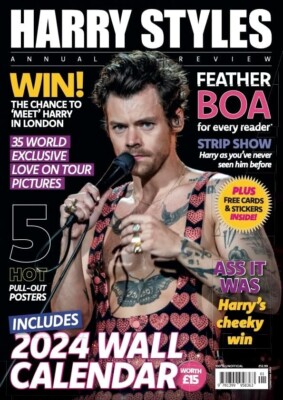UK Harry Styles Annual Review Magazine, 2024 Calendar, Cards, Stickers,  Posters