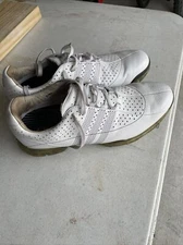 Mens Adidas FitFOAM TRAXION adiTUFF Clima Proof Golf Shoes Size 10.5 , White