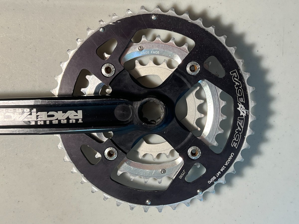 Race Face Turbine Forged 175MM Triple Chainring Crankset - 44T/32T