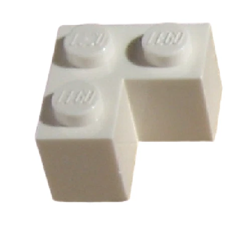 Lego 10 Stück Winkel weiß Ecke Stein 2x2 Ecksteine weisse Winkelsteine 2357 Neu  - Bild 1 von 1