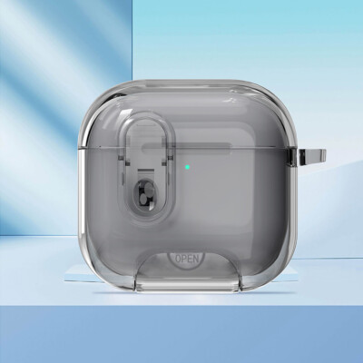 PC  stoßfest klar harten Stand Fall W/Keychain für Airpods 4/Pro 2. Gen