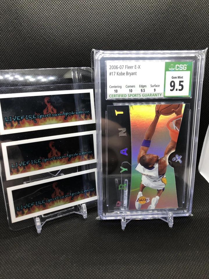 Fleer E-X Kobe Bryant #17 CSG 2006 9,5 gema como nueva 2x 10 subgrados perfectos 🔥 Foto 4 de 4