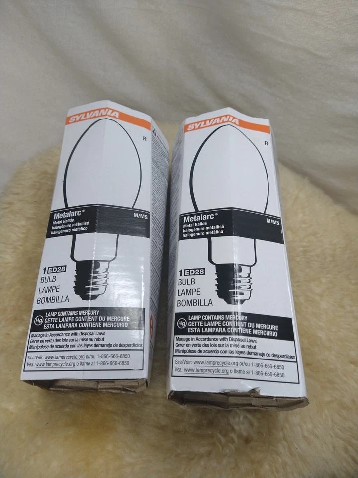 SYLVANIA COMPACT METALARC LAMP LIGHT BULB 175 WATT ED28 SET OF 4 BRAND NEW - Image 2 of 4