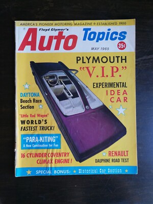 Auto Topics Magazine May 1965 - 1930 Model A Ford - Daytona Beach ...