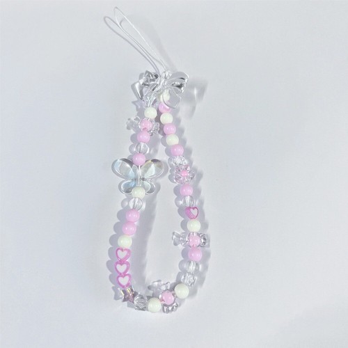 Detachable Love-heart Butterfly Phone Keychain Phone Charm Accessories - Photo 11 sur 16