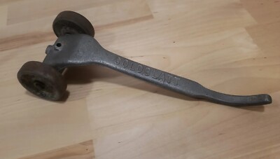 Vintage GOLDBLATT Masonry Bricklayer Skate Wheel Joint Raker Tool Aluminum - 9''