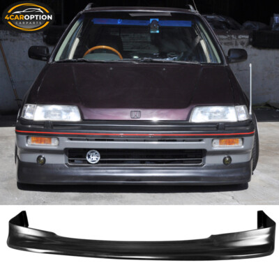 Fits 88-91 Honda Civic Zenki Z Style Front Bumper Lip Spoiler