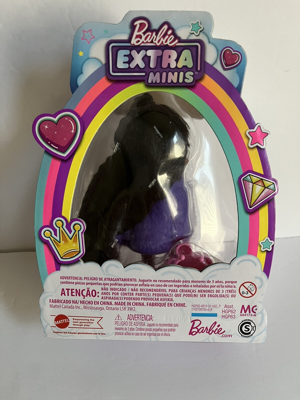 Barbie Extra Minis Doll 2021 With Natural Hair And Faux Fur Jacket