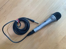 Memorex Corded Microphone 10 Ft Cord 1/4" Plug Karaoke Stage Performances Untest