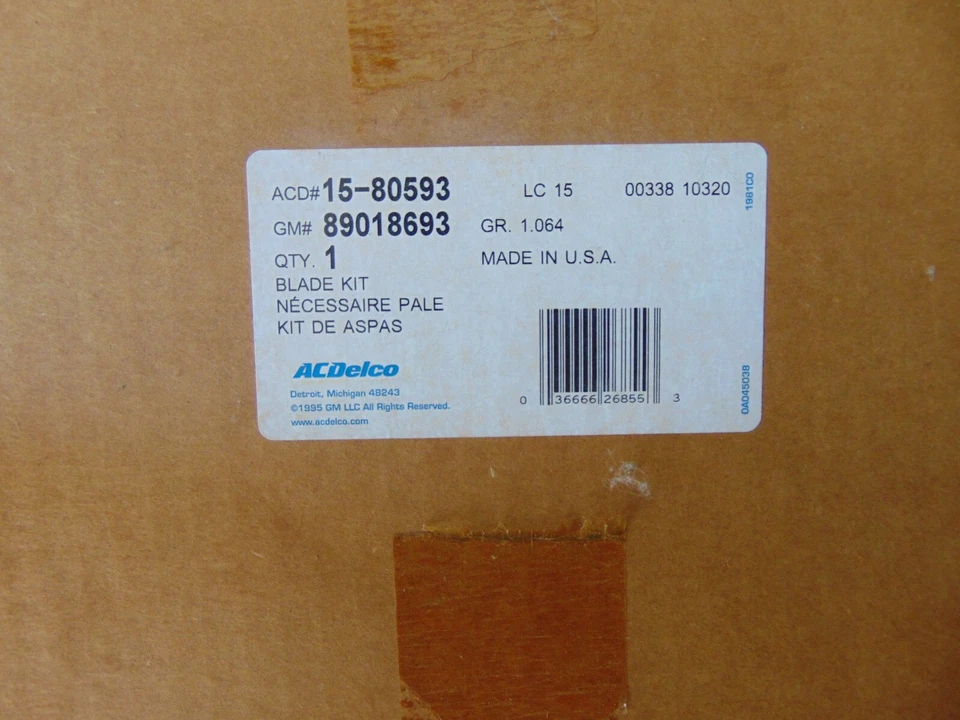 06-13 CHEVROLET IMPALA LADO DERECHO PASAJERO MOTOR REFRIGERACIÓN ASPA 89018693 Foto 2 de 2