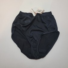 Warner's Black 80 Nylon Brief Panties Size 6 / M Medium Style 5129 New NWT 7080