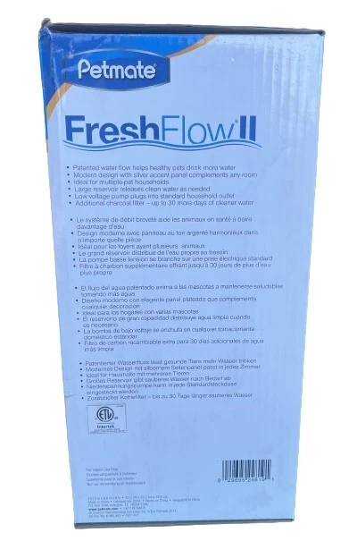 Petmate Fresh Flow II Fountain 170 oz, Purifying Pet Fountain, Vet Recommended - Image 2 of 2