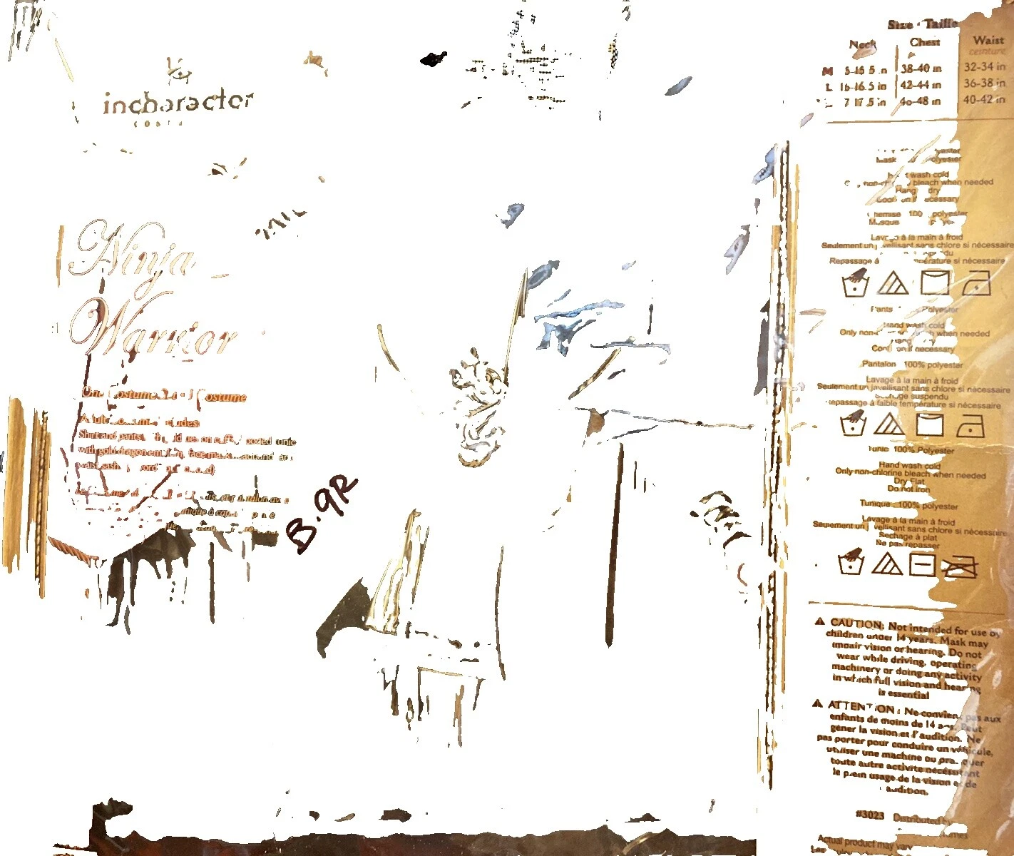 InCharacter Ninja disfraces para niños