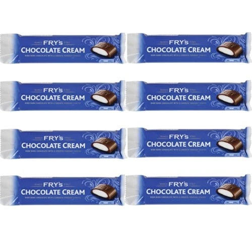 901379 8 x 49g BAR FRYS CHOCOLATE CREAM RICH DARK CHOCOLATE W/ FONDANT CENTRE