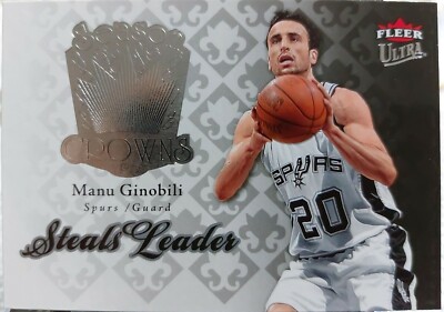 マヌ・ジノビリ 2007-08 Fleer Ultra Manu Ginobili Steals Leader Basketball Card | eBay