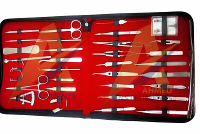 Ophthalmic Eye Micro Surgery Kit of 33 pcs Surgical Instruments SET Kit