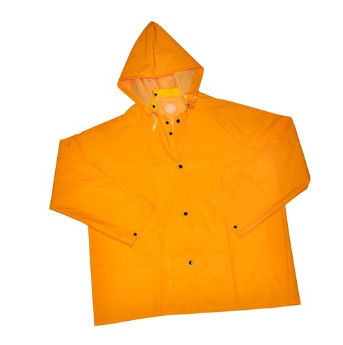 Rain Coat Heavy Duty PVC, Waterproof Yellow Rain Jacket, Industrial Work