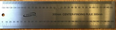 iGAGING Center Finding Rule and Bevel Gauge Metric Measurements