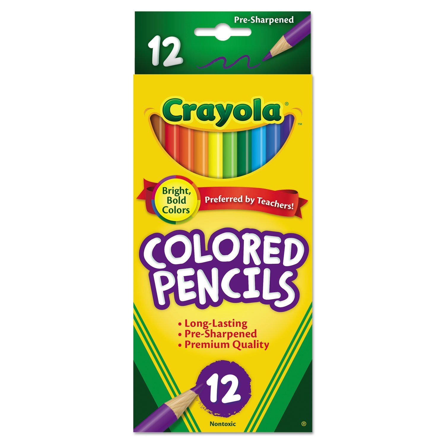 NEW Original Crayola Colored Pencils Long Lasting Premium 12-Color Set - 4 PACK