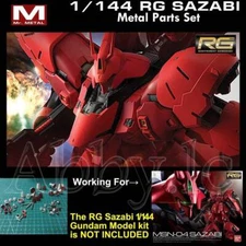 for RG 1/144 Sazabi Mr.Metal Details Add-on Parts Set+Screw Etched Sheet MSN-04