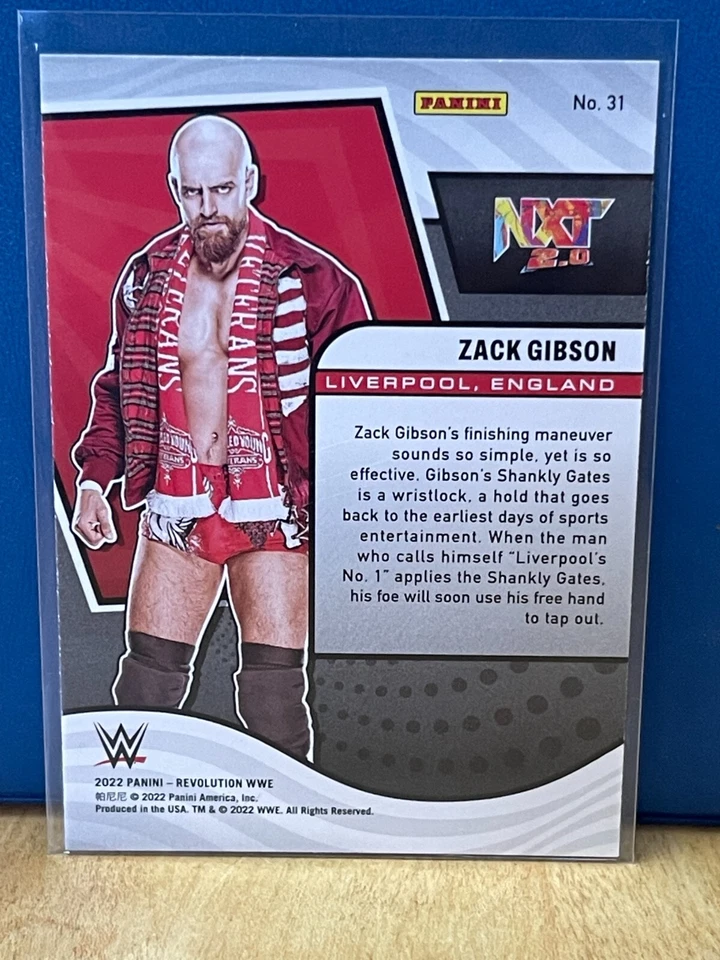 Zack Gibson - 2022 WWE Panini Revolution Wrestling Card #31 - Image 2 of 2