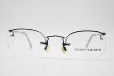 Vintage Glasses Augusto Valentini 7296 Black Half-Rim Eyeglass Frame