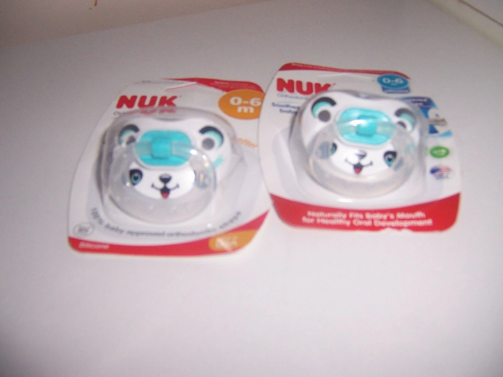 Nuk Soothes and Calms pacifier 0-6 months New animal faces