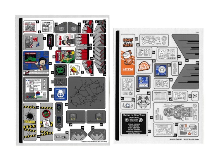 LEGO 76269 - Super Heroes: Avengers - Avengers Tower - STICKER