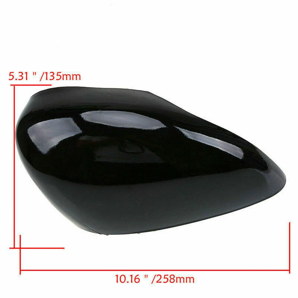 Cubierta de espejo retrovisor lateral derecho pasajero negro para Ford Fiesta 2009-2017 Foto 2 de 4