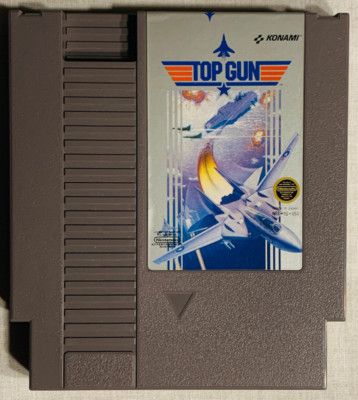 Vintage NES TOP GUN 1987 Authentic NINTENDO TESTED WORKS GREAT! CLEAN VERY NICE!