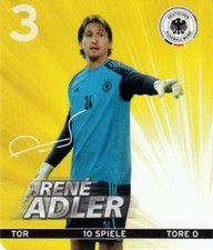 Rewe DFB Sammelkarten Fußball EM EURO 2012 Nr. 3 Rene Adler NEUWARE 03
