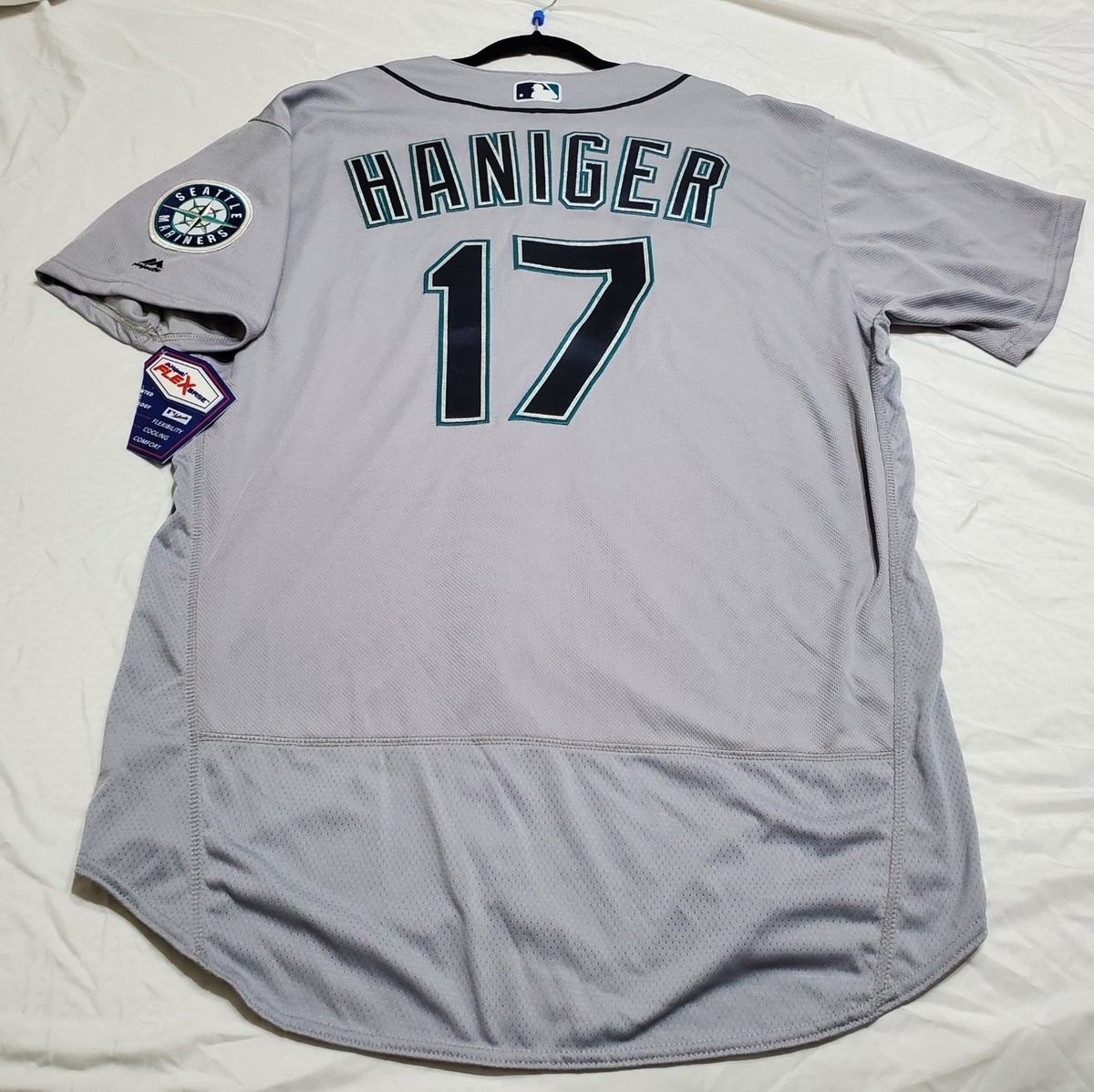 Authentic Majestic SIZE 52 2XL MITCH HANIGER. SEATTLE MARINERS