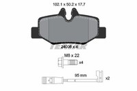 Textar Bremsbelagsatz, Scheibenbremse 2400801 FüR MERCEDES-BENZ