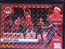 2020-21 Panini Mosaic #7 Bradley Beal Montage Mosaic Red