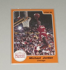 1986 STAR BASKETBALL CRUNCH 'N MUNCH #7 MICHAEL JORDAN BULLS MCCANNENTERPRISES