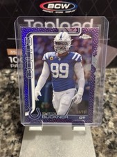 2025 Topps Chrome Football DeForest Buckner Colts Purple Football Refractor /75