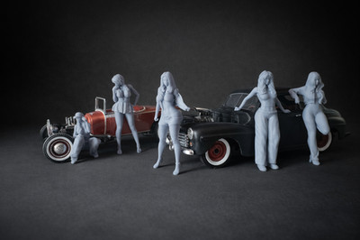 1:24 Figuren Resin 3D Druck Diorama Modellbau
