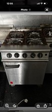 Commecial 4 Burner Gas Range Cooker with Oven - Stainless Steel Gas Hob