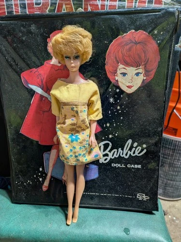 Vintage Barbie Bubble Cut 1961 /62 Marked mcmlviii Green Stain At Ears See Pics