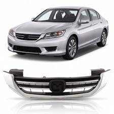 Front Bumper Upper Grille Grill Chrome For 2013-2015 Honda Accord Sedan Front Bumper Upper Grille Grill Chrome For 2013-2015 Honda Accord Sedan