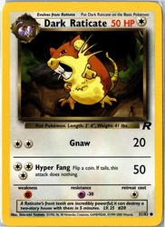 Dark Raticate 51/82 Team Rocket
