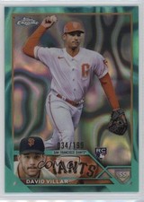 2023 Topps Chrome Aqua Lava Refractor 34/199 David Villar #117 0mv3