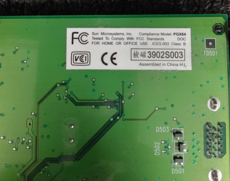 SUN 370-4362-02 PGX64 Video Graphic PCI VGA CARD for Blade 150 2000 Ultra 60/10 - Image 2 of 4