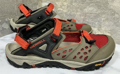 MERRELL Women s All-Out Blaze Sieve MJ Hiking Sandals Taupe / Orange - Size 10