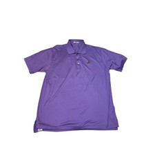 Peter Millar Mens Purple Cotton Polo Shirt Baltusrol Golf Club Size XL