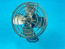 Vintage Classic Car Dash Movable Mount Metal Blades Fan 5.5 Inch 12v Rare Nos